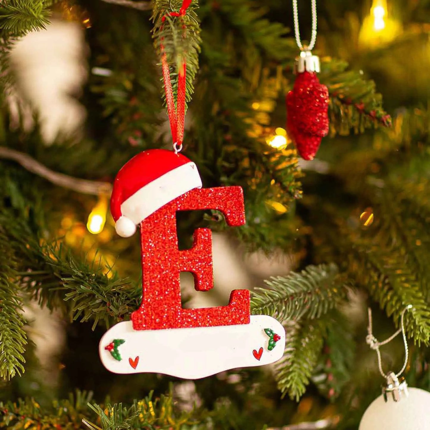 2024 26 Letters  Christmas Tree Decoration Letter Pendant