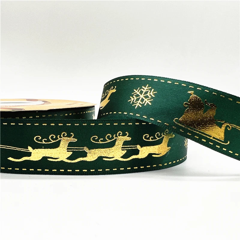 2024 4.6m 1inch 25mm Christmas Ribbon