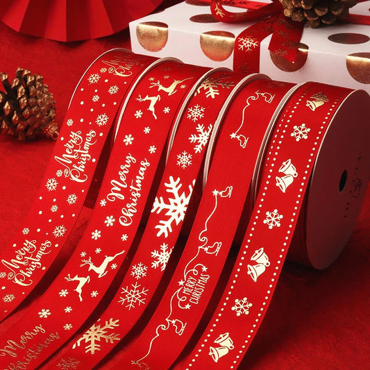 2024 4.6m 1inch 25mm Christmas Ribbon