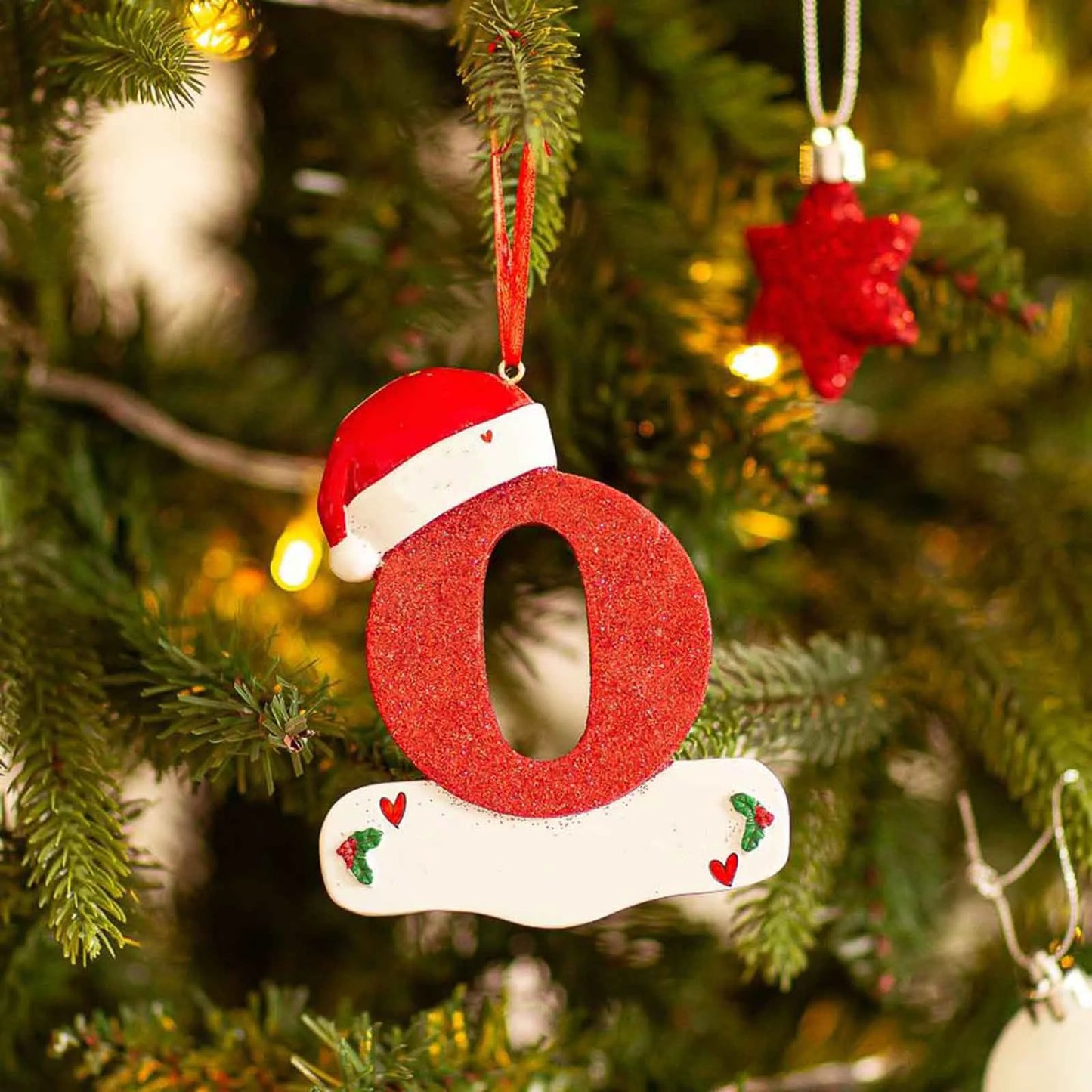 2024 26 Letters  Christmas Tree Decoration Letter Pendant