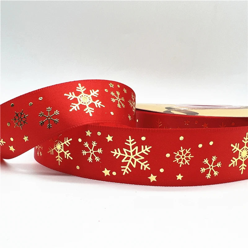 2024 4.6m 1inch 25mm Christmas Ribbon