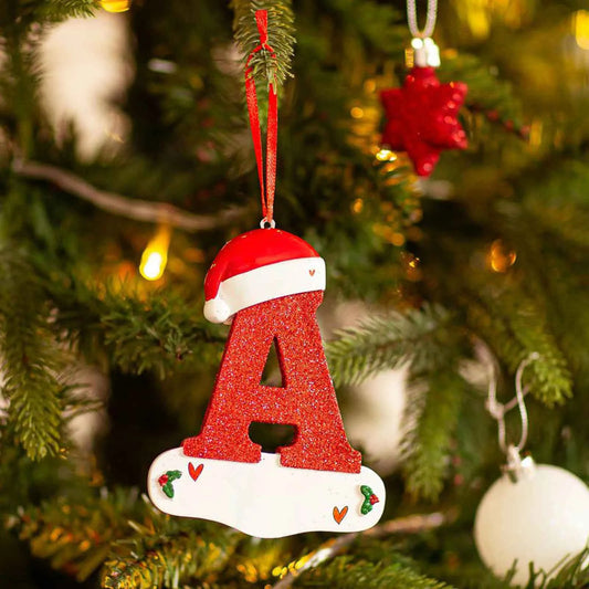 2024 26 Letters  Christmas Tree Decoration Letter Pendant