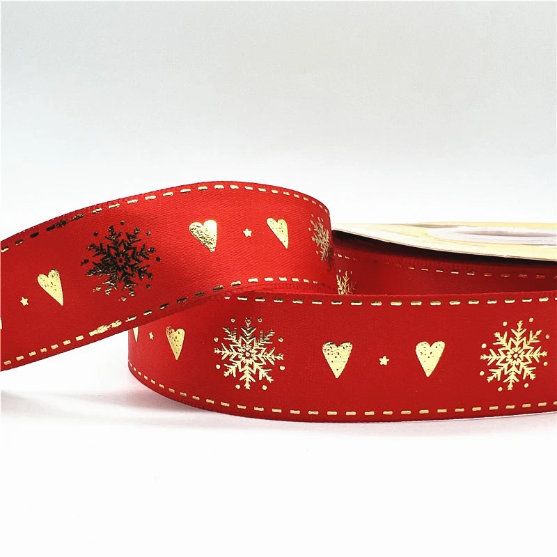 2024 4.6m 1inch 25mm Christmas Ribbon