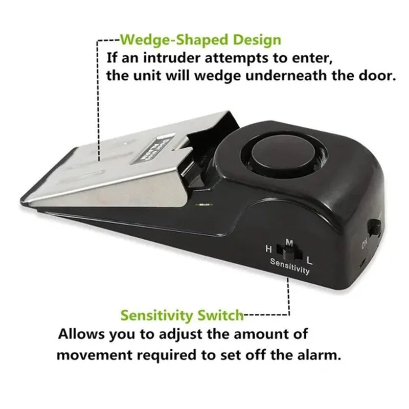 THE 120 dB Wireless Door Stop Alarm