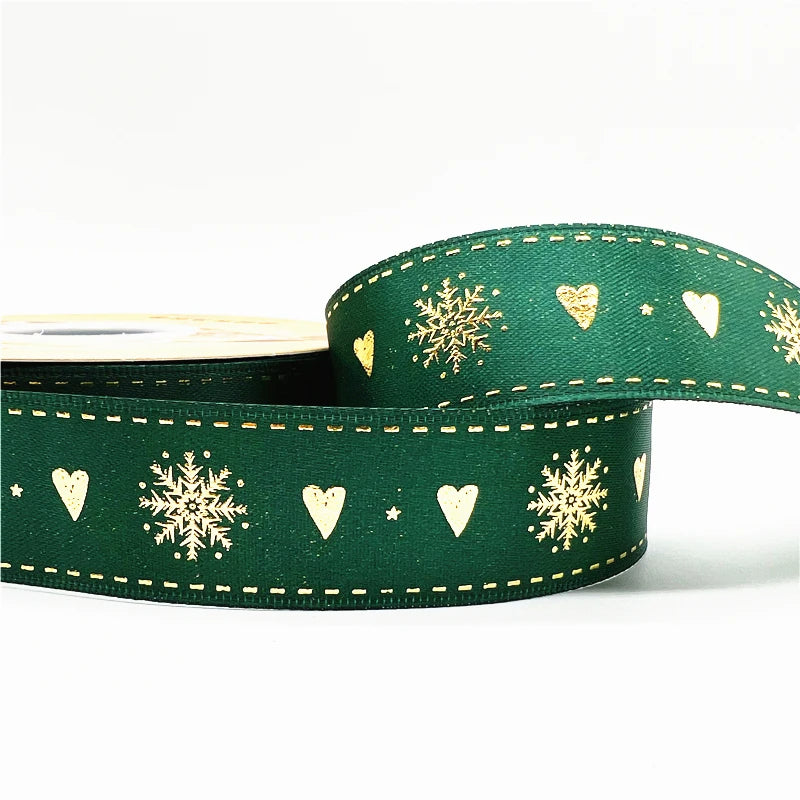 2024 4.6m 1inch 25mm Christmas Ribbon