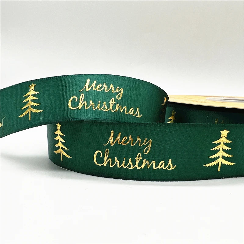 2024 4.6m 1inch 25mm Christmas Ribbon