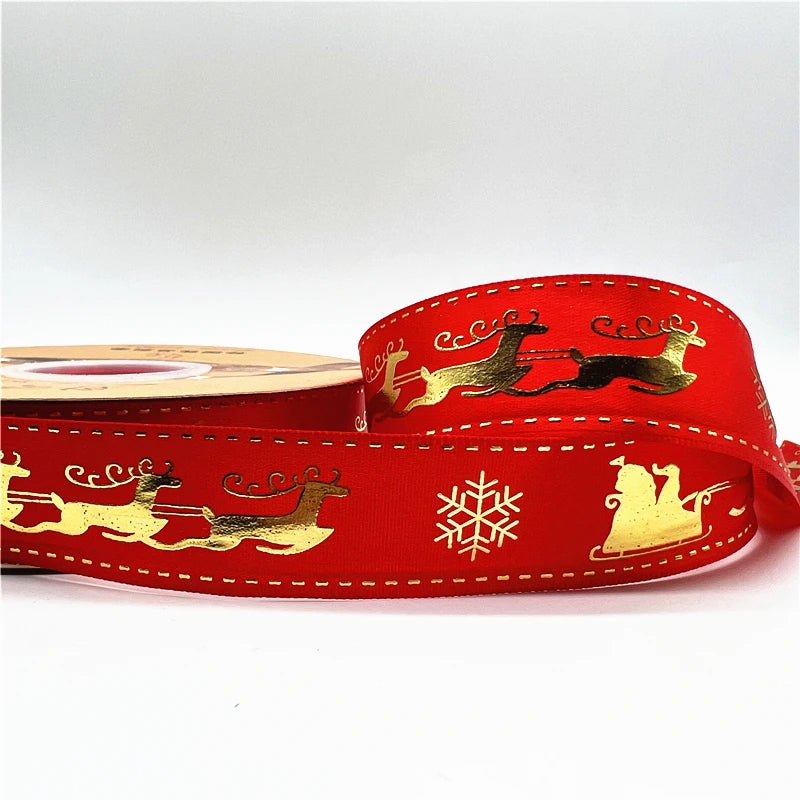 2024 4.6m 1inch 25mm Christmas Ribbon