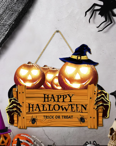 Happy Halloween Wooden Sign